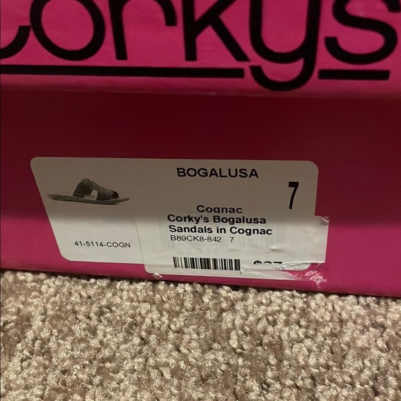 Corkys Bogalusa Leather Sandals H-Strap Comfort. New in box. - Picture 2 of 4